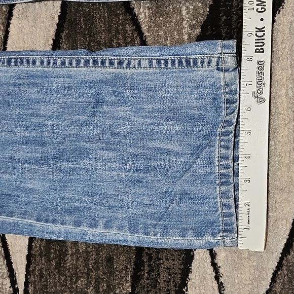 REQUEST EMBROIDERED DOUBLE POCKET STRAIGHT LEG DENIM JEAN - Picture 9 of 16